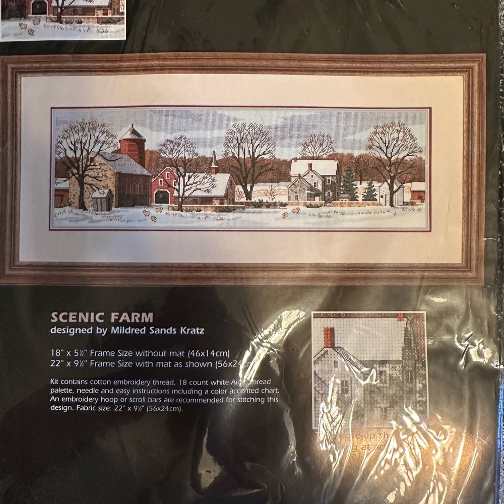 Scenic Farm Cross Stitch Kit by Dimensions - Multicolor